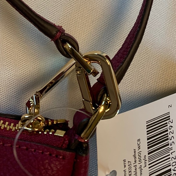 NWT! Kate Spade ♠️ Genuine Pebbled Leather Kayla Convertible Handbag / Wristlet! - Picture 8 of 13
